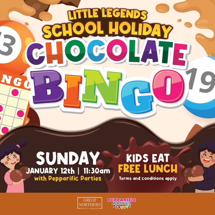 Featured image for “FREE Kids Chocolate Bingo THIS SUNDAY from 11:30am”