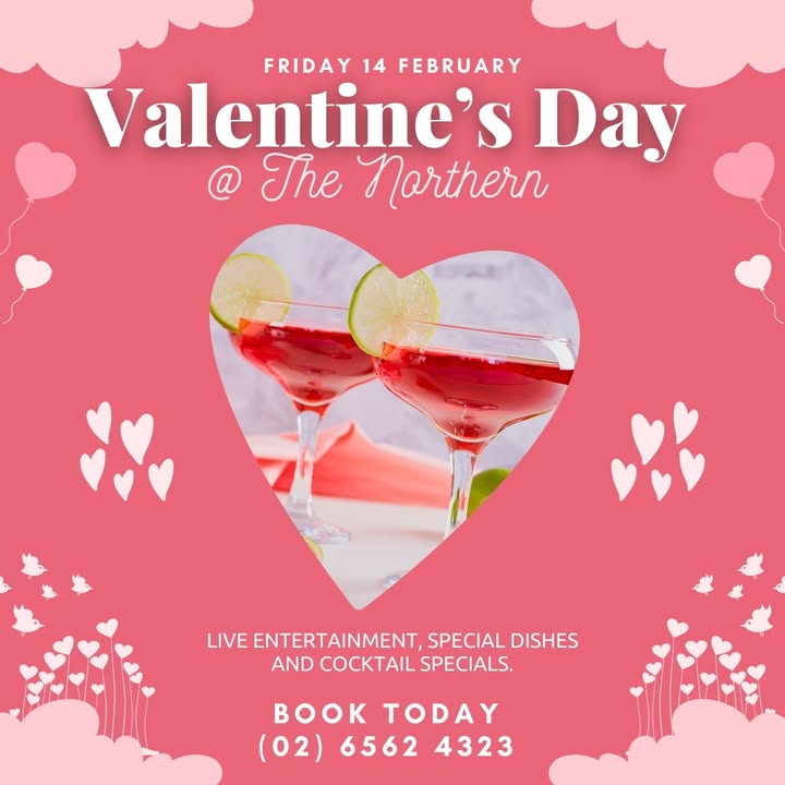 Featured image for “Got plans for Valentine’s Day?  Join us at The Northern next Friday for a night of delicious food, classy cocktails, and live entertainment.”