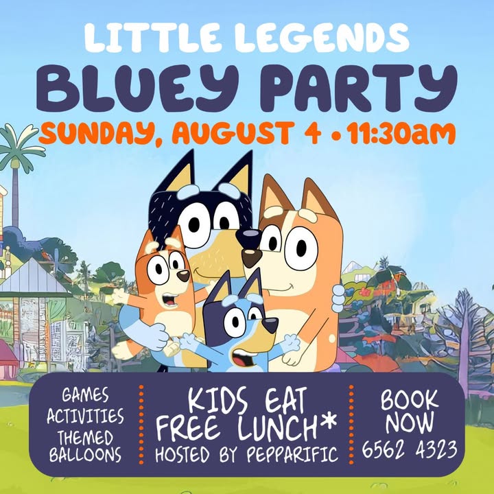 Featured image for “Bluey Party: Little Legends Fun Rain or Shine at Great Northern Hotel”