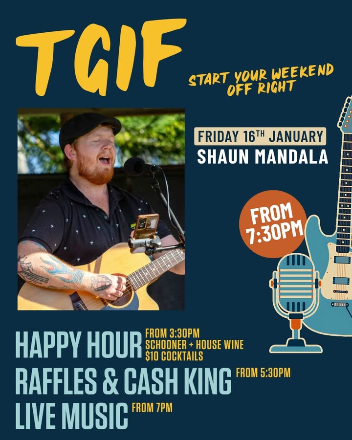 Featured image for “Shaun Mandala Live This Friday at Great Northern Hotel”