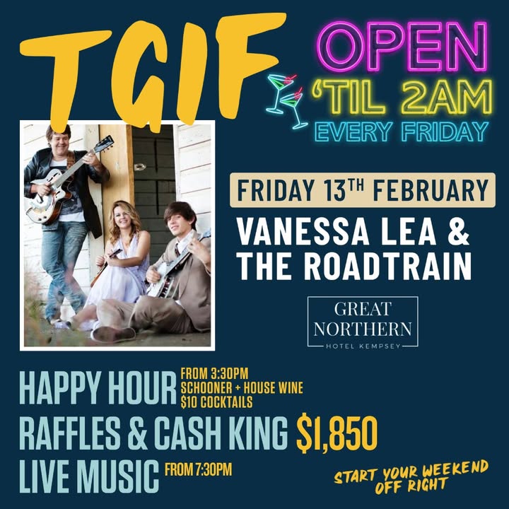 Featured image for “Vanessa Lea & The Roadtrain Live at Great Northern Hotel”