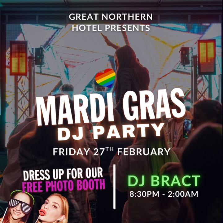 Featured image for “Mardi Gras DJ Party at Great Northern Hotel”