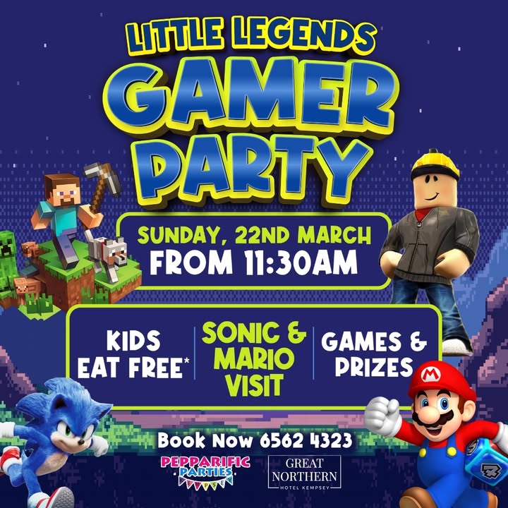 Featured image for “Little Legends Gamer Party at Great Northern Hotel”