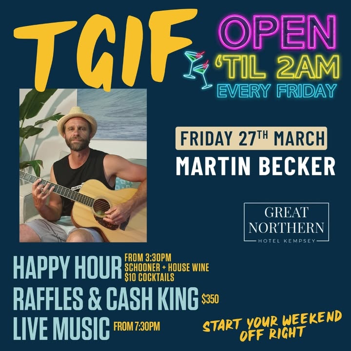 Featured image for “TGIF at Great Northern Hotel – Friday 27th March”