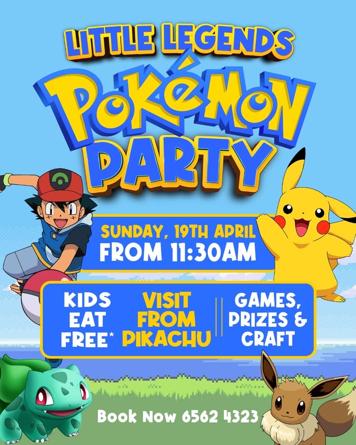 Featured image for “Little Legends Pokemon Party at Great Northern Hotel”