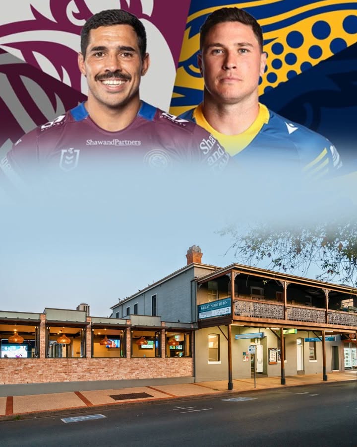 Featured image for “Sea Eagles v Eels Live at Great Northern Hotel”
