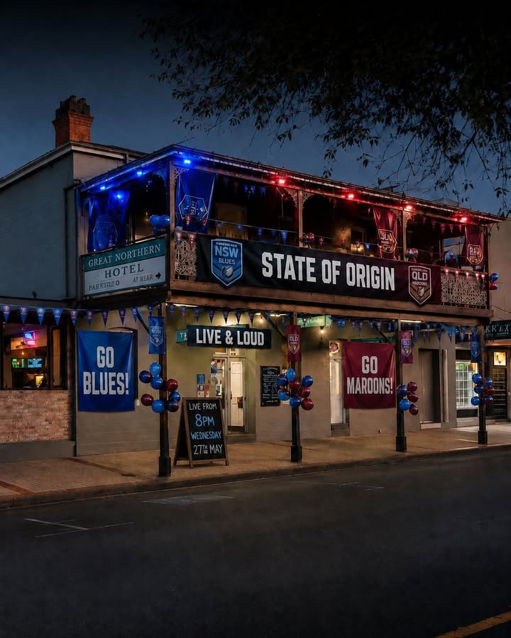 Featured image for “State of Origin Game 1 at Great Northern Hotel”