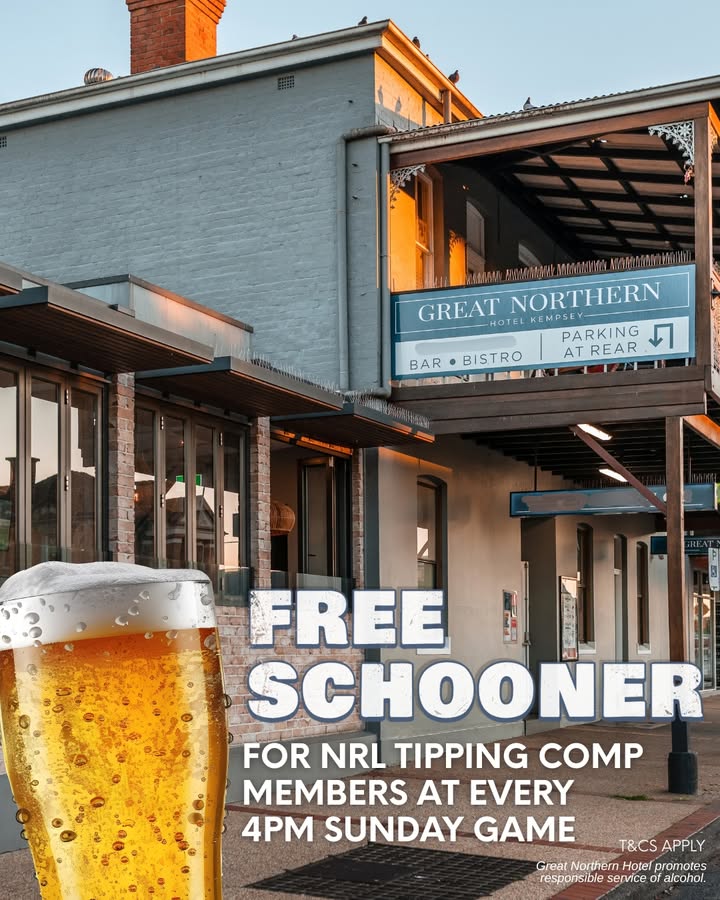 Featured image for “Free Schooner for Tipping Comp Members at Great Northern Hotel”