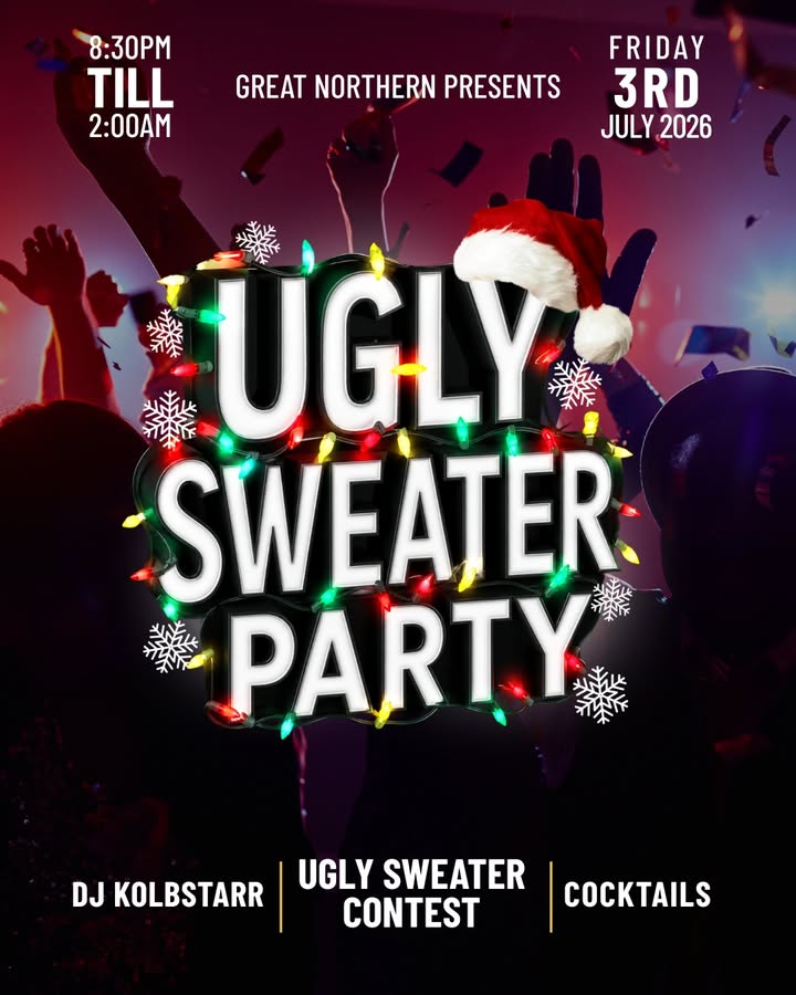 Featured image for “Ugly Sweater Party at Great Northern Hotel”